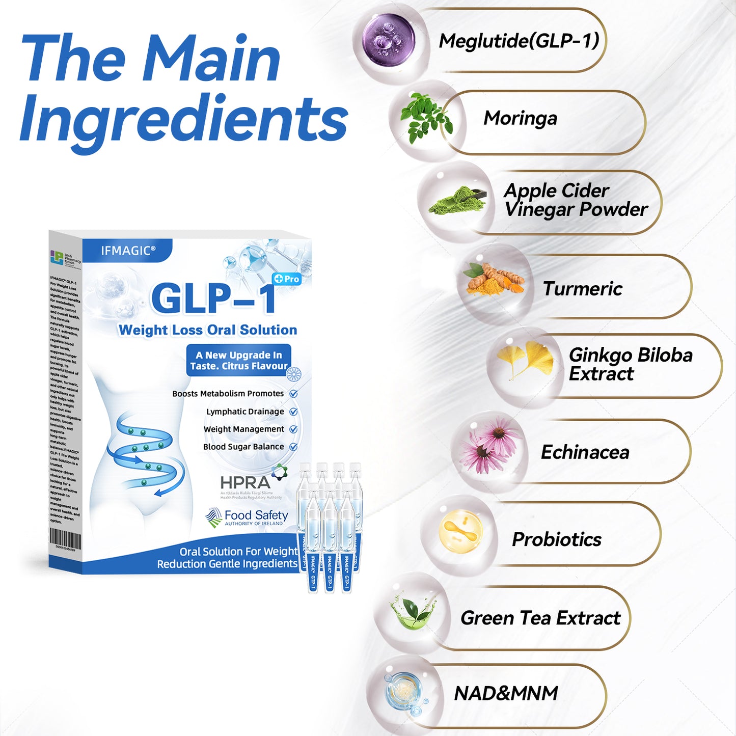 IFMAGIC® GLP-1 Pro Weight Loss Oral Solution💧Beaumont Hospital Doctor Recommendations👩⚕️Suitable for chronic diseases, obesity, diabetes, cardiovascular diseases👍